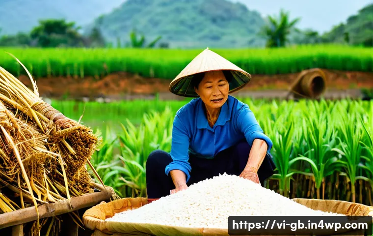 탄소중립을 위한 여성의 역할 강화하기 - **Prompt 1: Resilient Vietnamese Women in Sustainable Agriculture**
"A vibrant, wide-angle shot ...